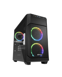 Kućište SHARKOON gaming, V1000 RGB, ventilator 3x 120mm, USB 3.0, mATX