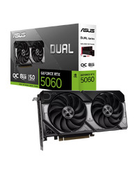ASUS VGA DUAL-RTX5060-O8G 8GB GDDR7 OC, 128-bit, 3x DP, 1x HDMI