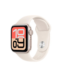 Apple Watch SE 3 40mm Aluminum Case with Starlight Sport Band – S/M - MEH34