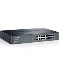 16-Port Gigabit Easy Smart Switch, 16 10/100/1000Mbps RJ45 ports, MTU/Port/Tag-based VLAN, QoS, IGMP Snooping, 1U 13-inch rack-mountable steel case