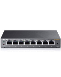 TP-Link TL-SG108PE 8-Port Gigabit Desktop PoE+ Easy Smart Switch, 8 Gigabit RJ45 ports including 4 PoE+ ports, 64W PoE Power supply, MTU/Port/Tag-based VLAN, QoS, IGMP Snooping, PoE Auto Recovery, PD Detection,Intelligent Power Management,steel case