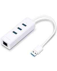 TP-LINK UE330 USB 3.0 3-Port Hub & Gigabit Ethernet Adapter 2 in 1 USB Adapter