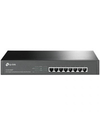 TP-Link 8-Port Gigabit PoE+ Switch, 8 Gigabit RJ45 Ports, 802.3at/af, 126W PoE Power, 1U 13-inch Rack-mountable Steel Case