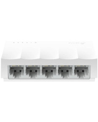 TP-Link LiteWave 5-Port 10/100Mbps Desktop Switch, 5 10/100Mbps RJ45 Ports, Desktop Plastic Case, Green Ethernet technology
