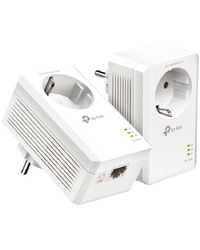 TP-Link AV1000 Passthrough Powerline KIT,  Broadcom, 1 Gigabit Ports, 1000Mbps Powerline, HomePlug AV2, Green Powerline, Plug and Play, Pair Button, New PLC Utility, Twin Pack