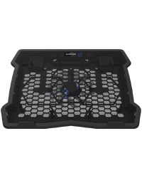 CANYON NS02, Cooling stand single fan with 2x2.0 USB hub, support up to 10”-15.6” laptop, ABS plastic and iron, Fans dimension:125*125*15mm(1pc), DC 5V, fan speed: 800-1000RPM, size:340*265*30mm, 406g