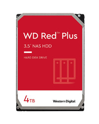 HDD NAS WD Red Plus (3.5'', 4TB, 128MB, 5400 RPM, SATA 6 Gb/s)