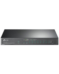 TP-Link TL-SG1210MPE 10-Port Gigabit Easy Smart Switch with 8-Port PoE+, 8× Gigabit PoE+ Ports, 2x Gigabit Non-PoE Ports, 1× Combo Gigabit SFP Slot, 123 W PoE Power,Desktop Steel Case,MTU/Port/Tag-based VLAN,QoS,IGMP Snooping,Web/Utility Management