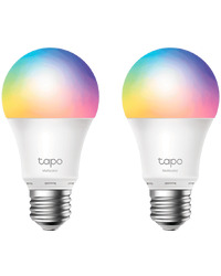 TP-Link Tapo L530E Smart Wi-Fi Light Bulb, Multicolor, 2.4 GHz, IEEE 802.11b/g/n, E27 Base, 220–240 V, 50/60 Hz, 2,500 K – 6,500 K, Multicolor, No Hub Required, Voice Control (works with Amazon Alexa and Google Assistant), Remote Control, 2 PACK