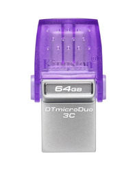 Kingston 64GB DataTraveler microDuo 3C 200MB/s dual USB-A + USB-C