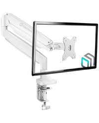 ONKRON Monitor Desk Mount for 13 to 32-Inch LED LCD Flat Monitors up to 9 kg, White