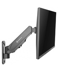 ONKRON TV Monitor Wall Mount Bracket for 13” – 34” Screens Full Motion with Gas Spring, Black