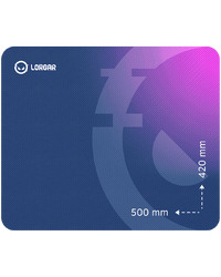 LORGAR Gaming Mouse Pad Main 135 Speed Purple