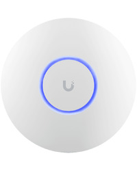 UBIQUITI U6+, WiFi 6, 4 spatial streams, 140 m² (1,500 ft²) coverage, 300+ connected devices, Powered using PoE, GbE uplink.
