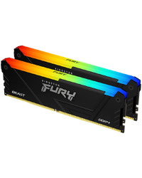 Kingston 16GB 3200MT/s DDR4 CL16 DIMM (Kit of 2) FURY Beast RGB