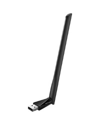 Mercusys MA30H AC1300 High Gain Wi-Fi USB Adapter, 400 Mbps at 2.4 GHz + 867 Mbps at 5 GHz, 1× High Gain External Antenna, USB 2.0, MU-MIMO, WPA3, Plug and Play, Adjustable Multi-Directional Antenna