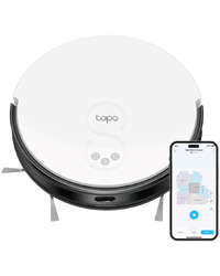 TP-Link Tapo RV20 Mop MagSlim LiDAR Navigation Robot Vacuum & Mop, MagSlim LiDAR + Gyro Navigation, Vacuum Only, 2700Pa, 3hrs Battery Life(2600mAh), 400ml Dustbin, 300ml Water Tank, 7.8cm Ultra-thin, LiDAR and Gyro Dual Navi System, 2700Pa Suction