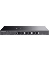 TP-Link SG3428 Omada 24-Port Gigabit L2+ Managed Switch with 4 SFP Slots, 24× Gigabit RJ45 ports and 4× Gigabit SFP slots, Omada APP, Static Routing, VLAN, ACL, QoS, IGMP Snooping, OAM, DDM, ERPS, Fanless, 1U, Zero-TouchProvisioning, ERPS