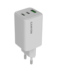 CANYON charger CU65ACC GaN 65W 2xPD 1xQC EU White