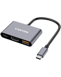 CANYON hub DS-4 3in1 USB-C Grey