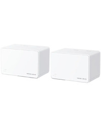 Mercusys Halo H80X (2-pack) AX3000 Whole Home Mesh Wi-Fi 6 System, 574 Mbps at 2.4 GHz + 2402 Mbps at 5 GHz, Internal Antennas, 3× Gigabit Ports per Unit,1024-QAM, OFDMA, HE160, MERCUSYS APP, Router/AP Mode, 150+ devices, 460 m2 coverage
