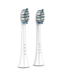 AENO Replacement toothbrush heads, White, Dupont bristles, 2pcs in set (for ADB0003/ADB0005 and ADB0004/ADB0006)