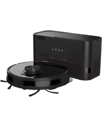 Robot Cleaner w/Dust Collector, black, 2in1 and dust tank, 4000pa, 3200mAh battery