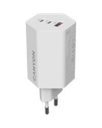 CANYON charger HEXAGON 65 GaN 65W 2xPD 1xQC EU White