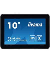 The ProLite TF1015MC (10.1 inch) uses PCAP touch technology and is built into an eye catching bezel with edge-to-edge glass. Equipped with a foam seal finish it supports seamless integration into kiosks and provides IP65 rating.