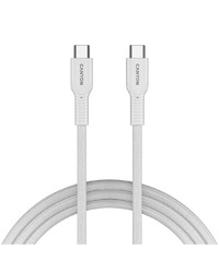 CANYON cable OnWire 60CL C-C 60W COLOR Braided 1m White