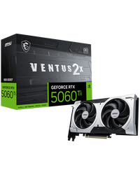 MSI NVIDIA GeForce RTX 5060 Ti 8G Ventus 2X OC Plus GDDR7 128bit Gaming Graphics Card, Boost Clock up to 2617 MHz, PCIe Gen 5, DLSS 4, DP 2.1 x 3, HDMI 2.1 x 1, SFF Ready
