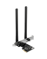 Mercusys MA30E AC1200 Dual-Band Wi-Fi Bluetooth  PCI Express Adapter, 867 Mbps at 5 GHz + 300 Mbps at 2.4 GHz, 2 x High Gain Dual-Band External Antennas, MU-MIMO, WPA3, Bluetooth 5.0