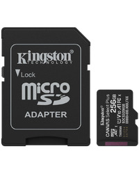 Kingston 256GB microSDXC Canvas Select Plus Gen3 150MB/s A1 Card + Adapter