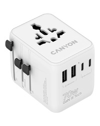 CANYON Travel Adapter OnTour 70 EU/UK/US/AUS 70W White
