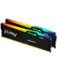 Kingston DRAM 16GB 6000MT/s DDR5 CL36 DIMM (Kit of 2) FURY Beast RGB EXPO