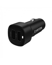 CANYON car charger OnDrive 24  24W 2xUSB-A Black