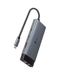 TP-Link UH6120C USB Type-C 6-Port Hub, 1 x USB-C Connector,1 x HDMI 4K 60Hz Port,1 x USB-C PD 100W Port,1 x RJ45 1000Mbps Port,2 x USB-A 3.0 Ports,1 x USB-C 3.0 Port, Plug and Play, Self-storage for Connector, Fast Heat Dissipation, Flexible and Durable