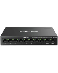 Mercusys MS110CMP 10-Port 10/100Mbps Desktop Switch with 8-Port PoE+, 8 x 10/100 Mbps PoE+ Ports, 2 x Gigabit non-PoE Ports, 115 W PoE Power, Increases PoE transmission distance to 250m by Extend Mode, PoE Auto Recovery, Isolation mode, Metal casing
