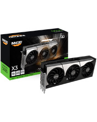 INNO3D NVIDIA RTX-5090 X3 32GB GDDR7 512bit, 2410 Mhz / 28 Gbps, 3x DP, 1x HDMI, 3 fan, 3 slot