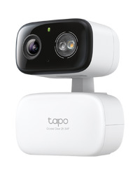 TP-Link Tapo C216 Indoor/Outdoor Pan/Tilt Security Wi-Fi Camera, 2K (2304x1296), 2.4 GHz, Horizontal 360, Pan/Tilt, Smart Detection and Notifications (motion, people, baby crying), Motion Tracking, IP65, Remote Control, Two-Way Audio