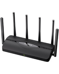 Mercusys MR37BE BE6500 Dual-Band Wi-Fi 7 Router, 688 Mbps at 2.4 GHz + 5760 Mbps at 5 GHz, 6x Ext. Antennas,  1x 2.5 Gbps WAN port + 1x 2.5 Gbps LAN port + 2x Gigabit LAN ports, MLO, 4096-QAM, OFDMA, HE160, Router/Access Point Mode, MU-MIMO