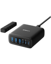Anker Charger (112W, 6 Ports, GaN) Black