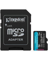 Kingston 1TB microSDXC Canvas Go Plus Gen4 200MB/s A2 U3 V30 Card + Adapter