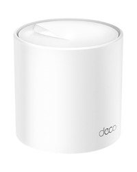 TP-Link Deco X50(1-pack) AX3000 Whole Home Mesh Wi-Fi 6 System, 574 Mbps at 2.4 GHz + 2402 Mbps at 5 GHz, 2× Internal Antennas, 3× Gigabit Ports (WAN/LAN auto-sensing), 2 Streams and HE160 for 5GHz, Deco App, Router/AP Mode, IPv6, IPTV, HomeShield