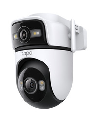 TP-Link Tapo C545D Outdoor Dual Lens Pan/Tilt Security Camera, 2K (2304x1296) and 2K (2304x1296), 2.4 GHz, 2 x External Antennas,1 x Ethernet Port ,Horizontal 360, Dual Lens , Pan/Tilt, Color Night Vision, Motion Tracking