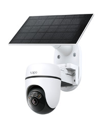 TP-Link Tapo C630 KIT Solar-Powered Pan/Tilt Security Camera Kit, 3K 5MP (2880x1620), 2.4 GHz, 6700mAh rechargeable lithium-ion battery, Solar panel (5.2V, 2.5W), Pan/Tilt, Non-Stop Power, AI Tracking, 24/7 Continuous Capture, Color Night Vision