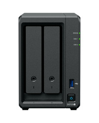 Synology DS725+, Tower, 2-Bays 3.5'' SATA HDD/SSD, 2 x M.2 2280 NVMe SSD, CPU AMD Ryzen R1600 dual-core (4-thread), max. boost up to 3.1 GHz, 4 GB DDR4 ECC SODIMM, 1 x 2.5 GbE, 1 x 1GbE, 1 x USB 3.2, 1 x eSATA USB-C, 1.51 kg, 3y