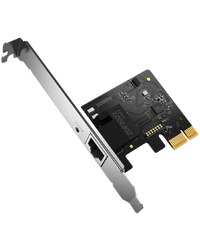 Mercusys MA210E Gigabit PCIe Network Adapter, 1x PCI Express, 1x RJ45 Port,1 Gbps, Full-Height Bracket/Low-Profile Bracket, Wake-on-LAN, Flow Control, Energy-Efficient Ethernet (EEE),