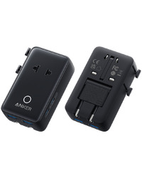 Anker Nano Travel Adapter (5-in-1, 20W) Black
