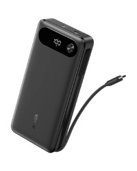Anker Power Bank (20K, 87W, Built-In USB-C Cable) Black